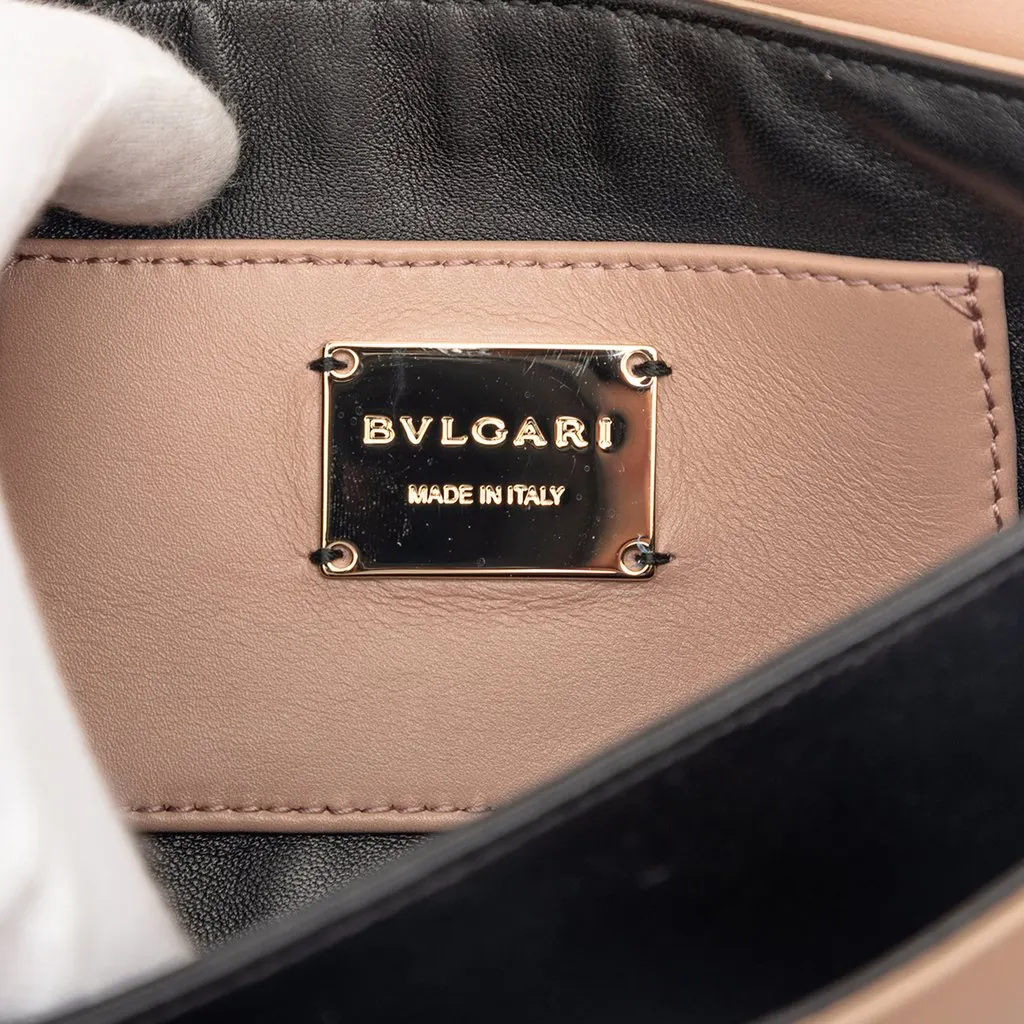 Bvlgari Leather Serpenti Forever Tassel Envelope Clutch Brown Leather Very good - Box View