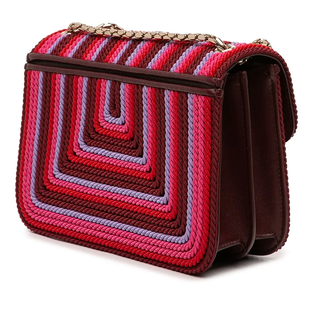 Bvlgari Polyester Serpenti Forever Kaleidoscopia Shoulder Bag Pink Very good - Back View