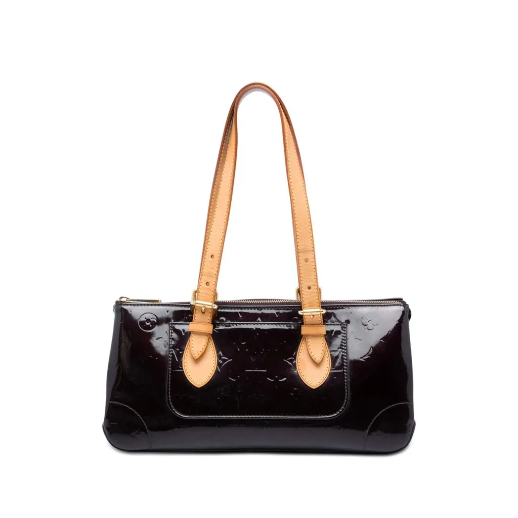 Louis Vuitton Monogram Vernis Rosewood Avenue Purple Leather Good - Front View