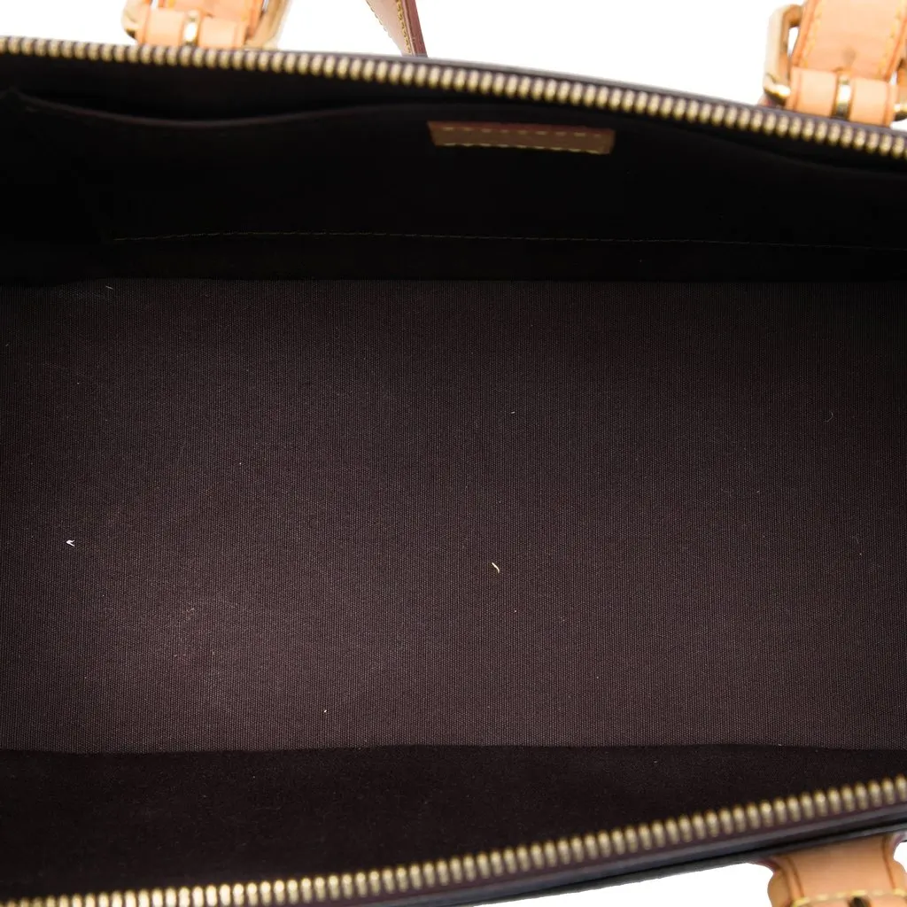 Louis Vuitton Monogram Vernis Rosewood Avenue Purple Leather Good - Model View