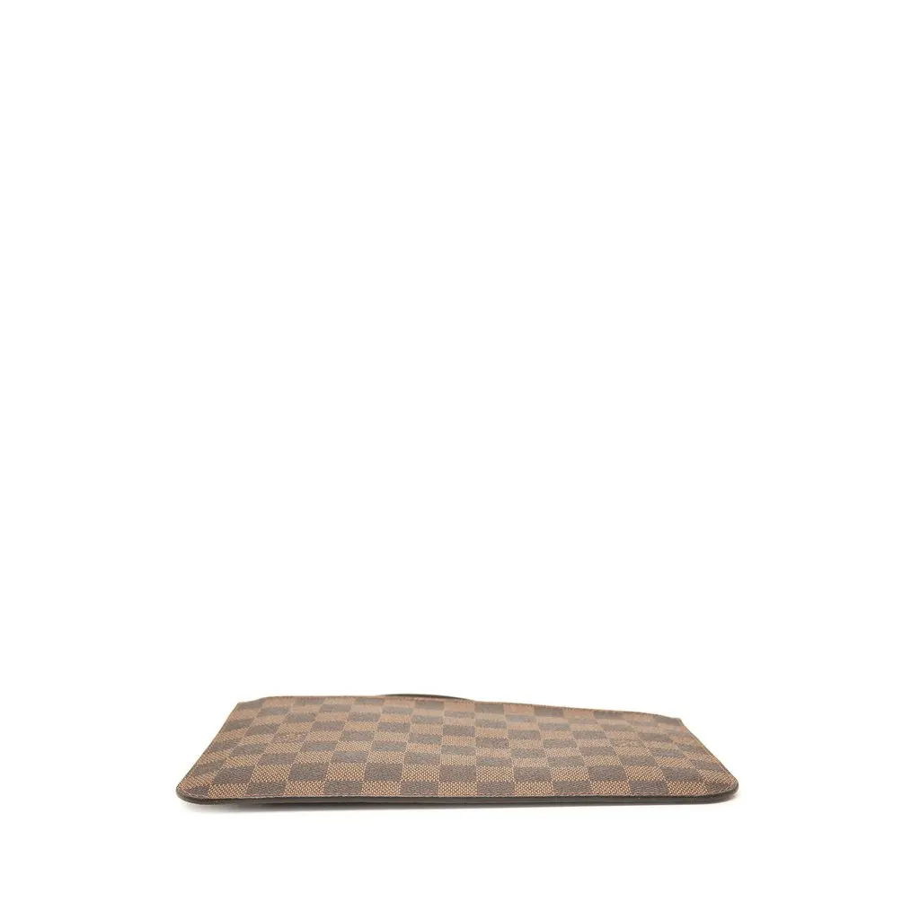 Louis Vuitton Damier Ebene Neverfull MM Pouch Brown Canvas Very good - Inside View