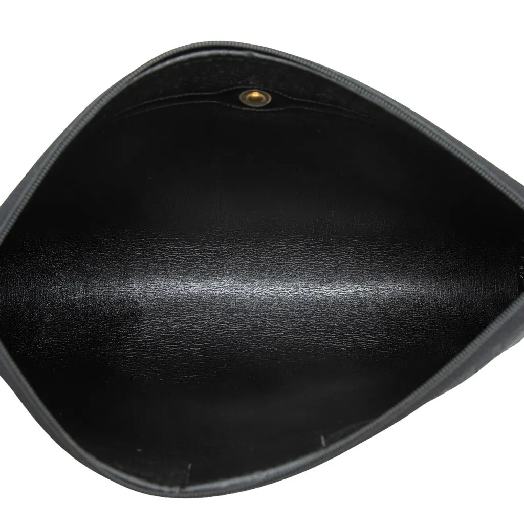 Dior Trotter Canvas Clutch Black Canvas Good - Model View