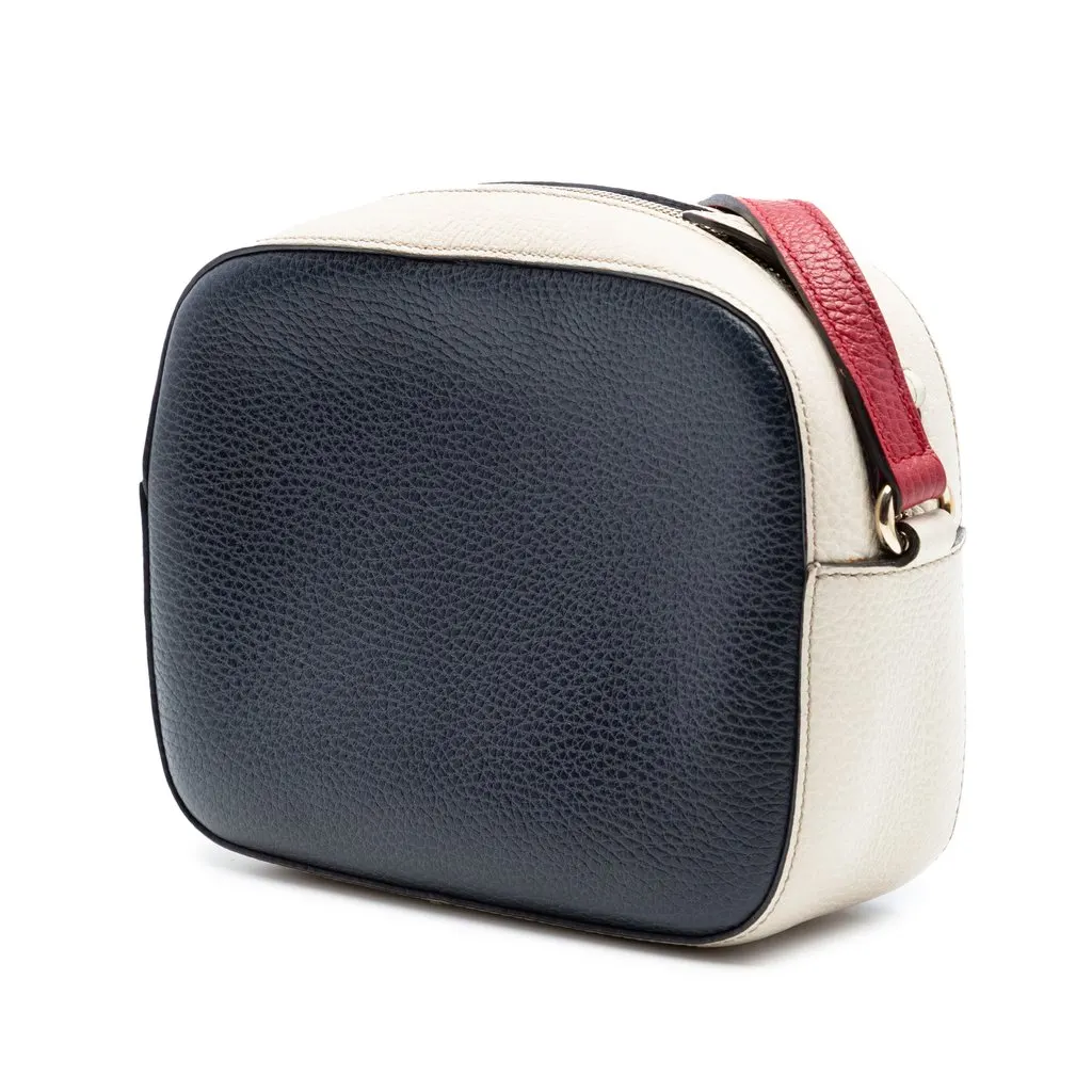 Gucci Small Tricolor Leather Soho Disco Crossbody Black Leather Very good - Back View