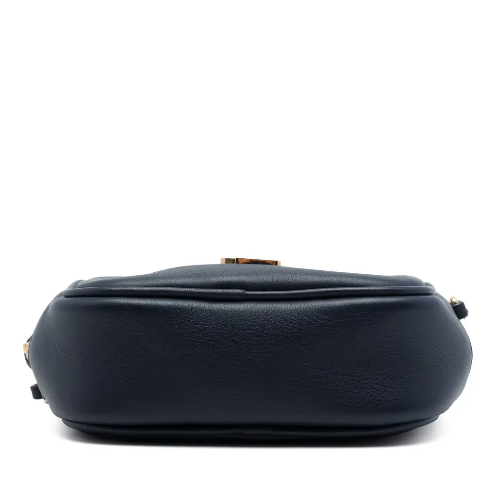 Saint Laurent Calfskin Monogram Blogger Bag Blue Leather Very good - Inside View
