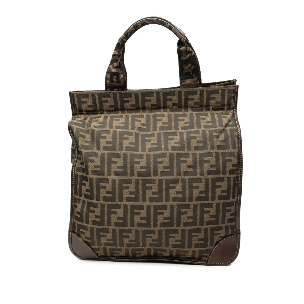 Fendi Zucca Canvas Shopping Tote Brown Canvas Very good - Front View