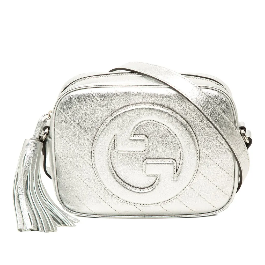 Gucci Small Metallic Calfskin Blondie Crossbody