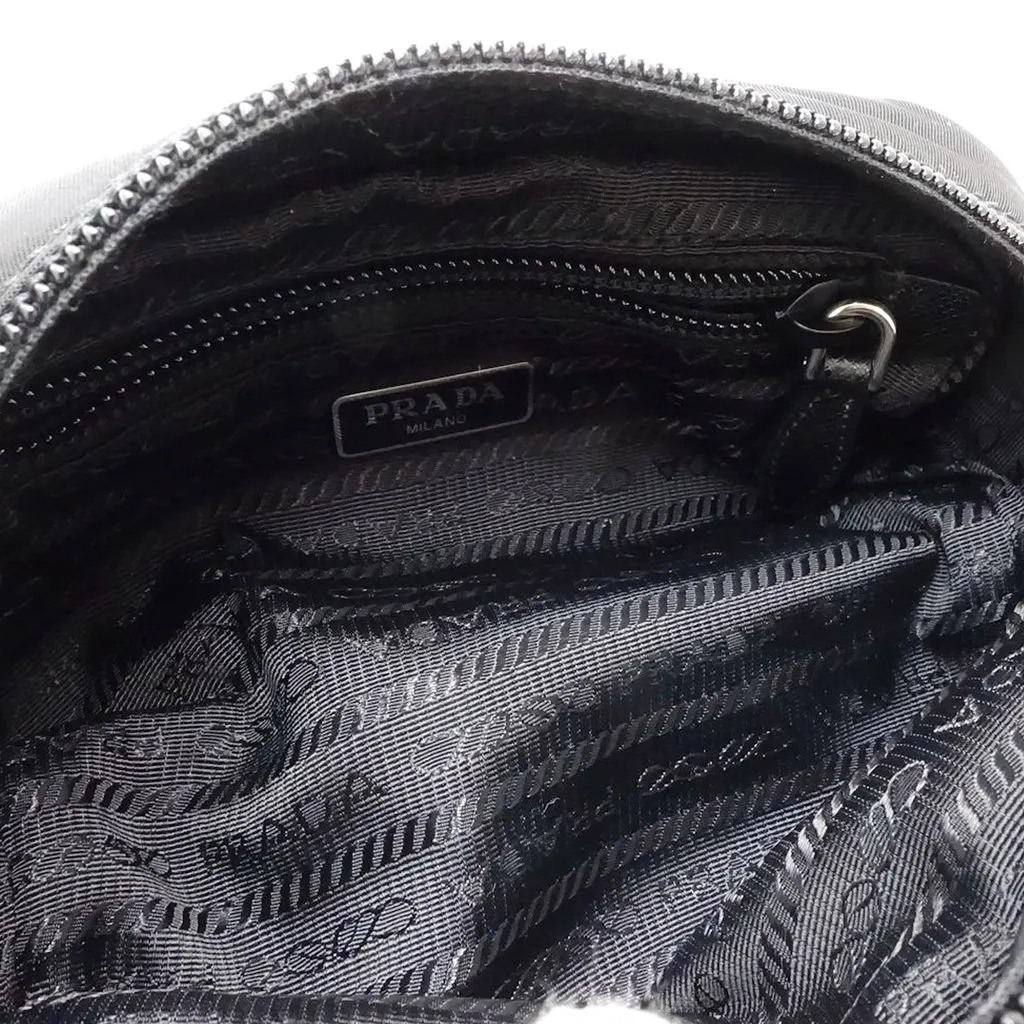 Prada Tessuto Cosmetic Pouch Black Very good - Inside View