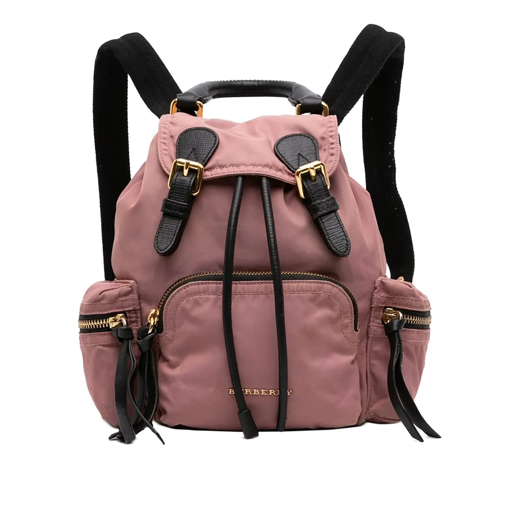 Burberry Small Nylon Runway Backpack Pink Very good - Front View