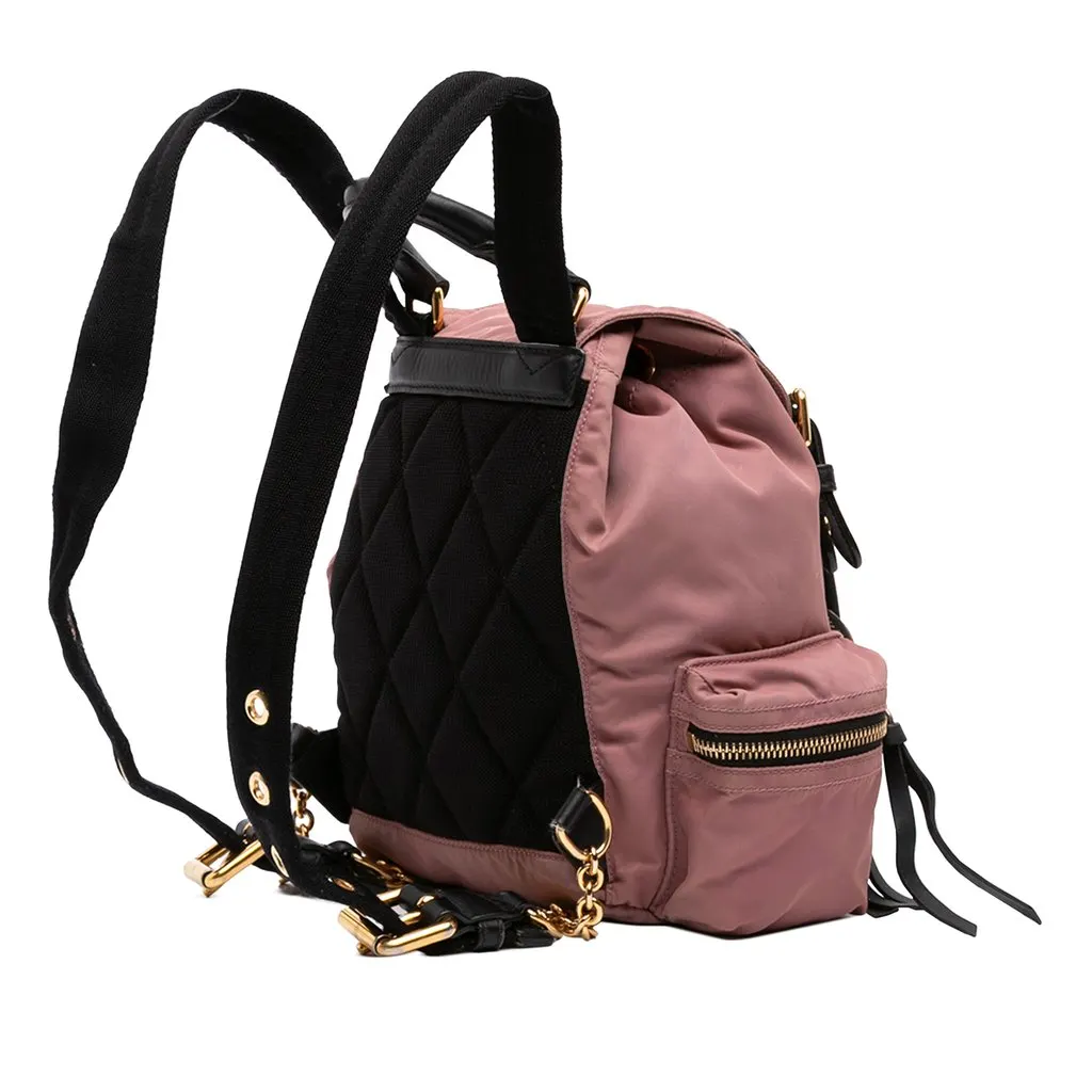 Burberry Small Nylon Runway Backpack Pink Very good - Back View