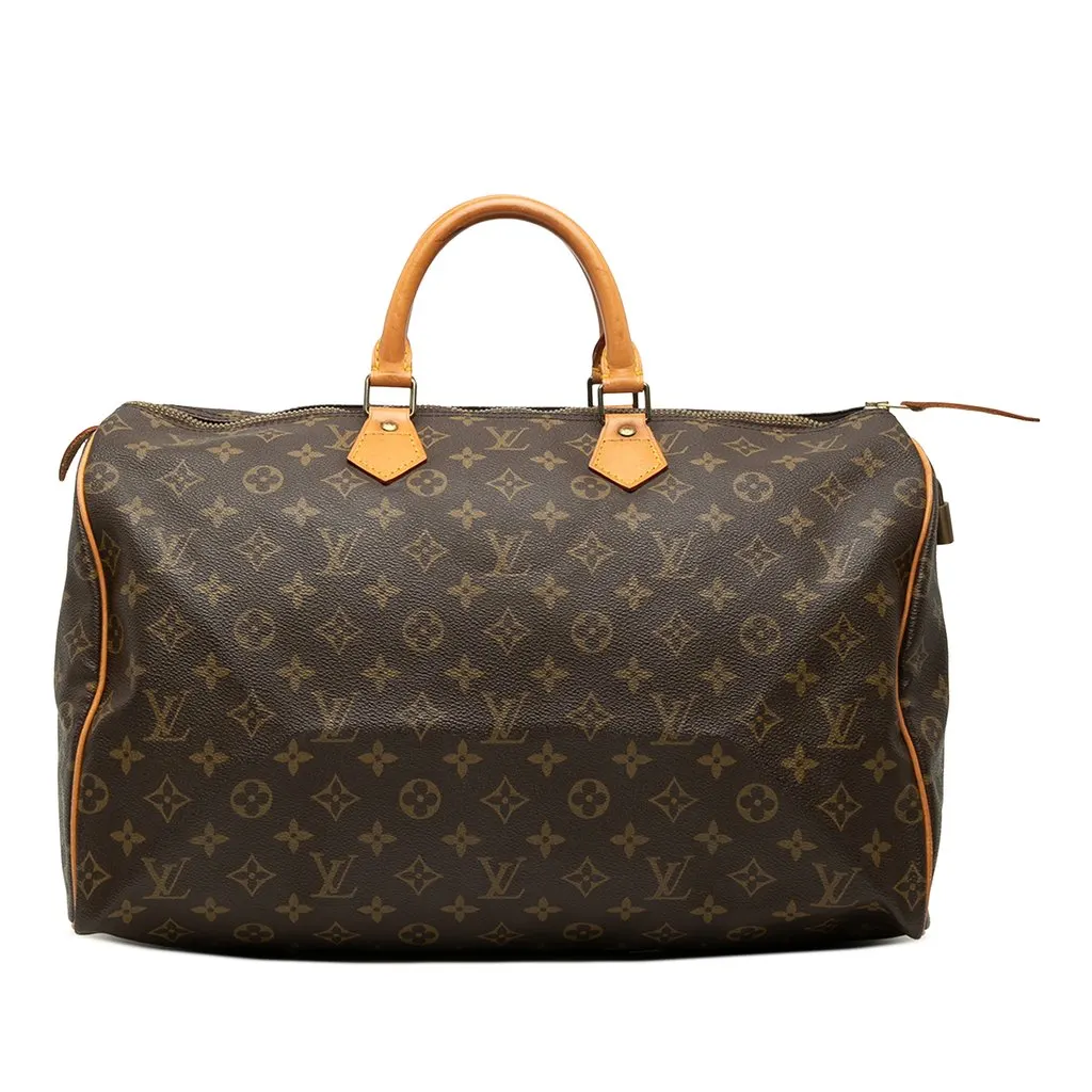 Louis Vuitton Monogram Speedy 40 Brown Very good - Front View