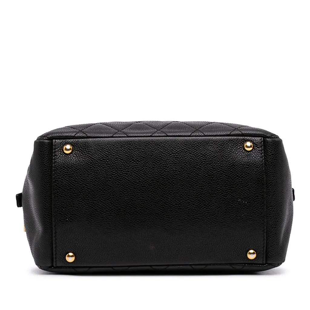 Chanel Petite Caviar Timeless Tote Black Leather Very good - Inside View