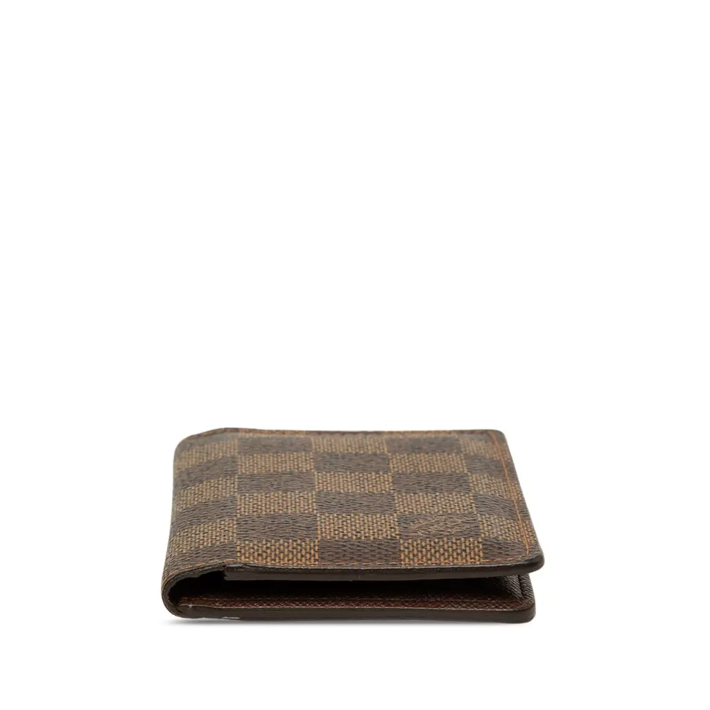Louis Vuitton Damier Ebene Pocket Organizer Brown Canvas Very good - Inside View