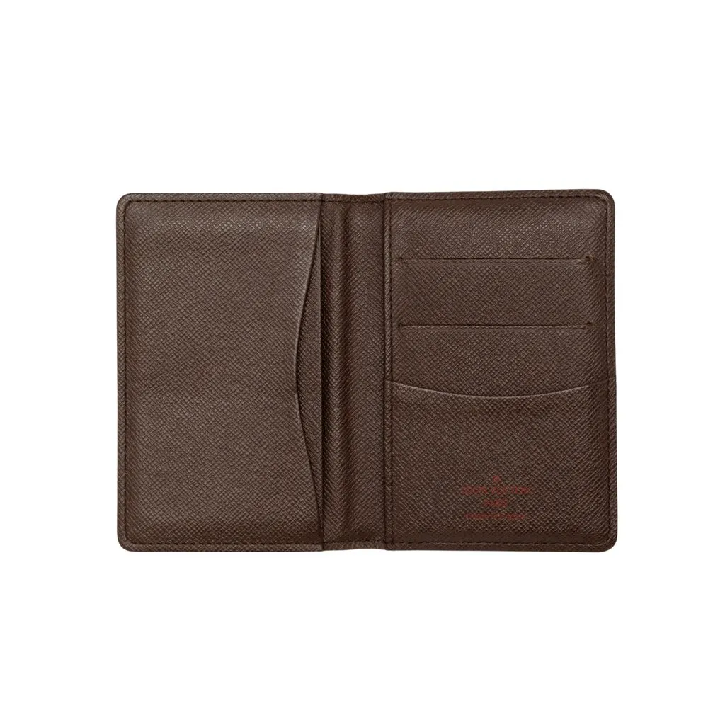 Louis Vuitton Damier Ebene Pocket Organizer Brown Canvas Very good - Model View