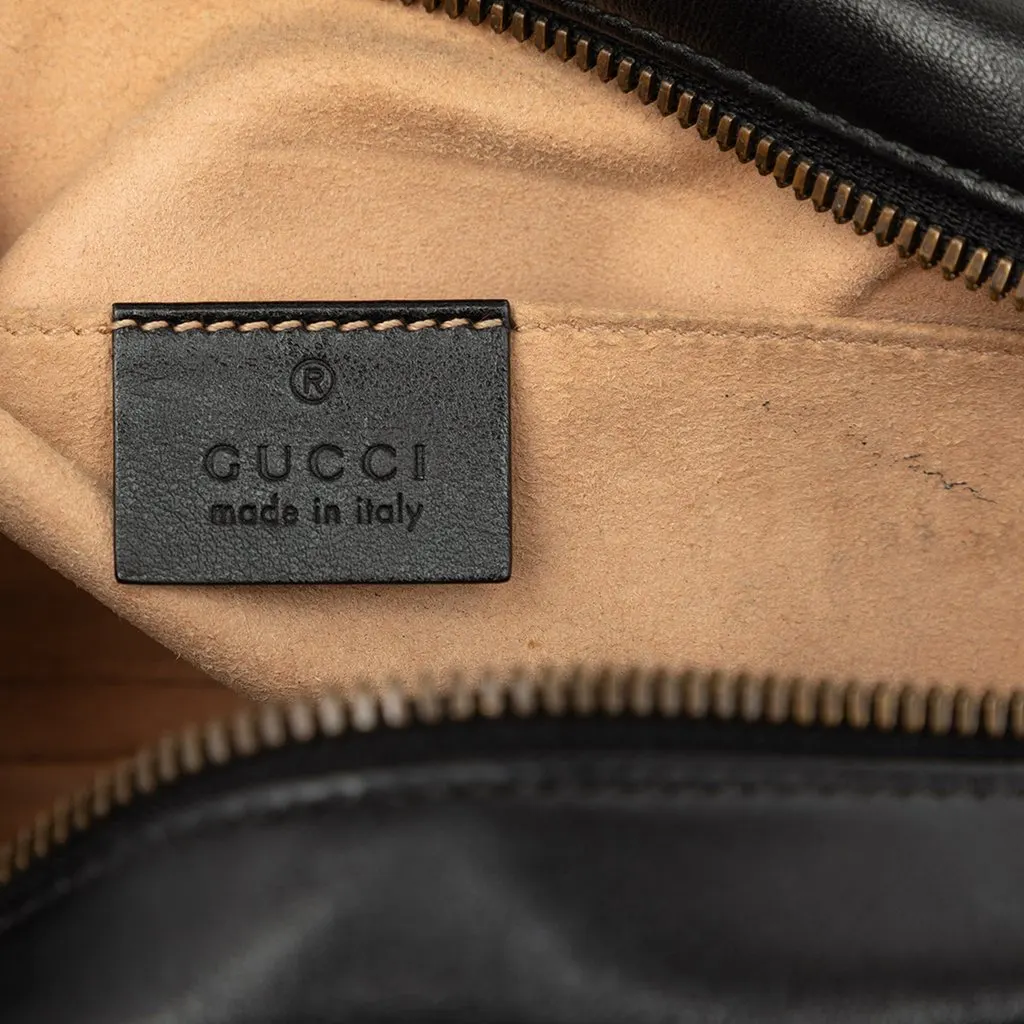 Gucci Small GG Marmont Matelasse Calfskin Crossbody Black Leather Very good - Box View