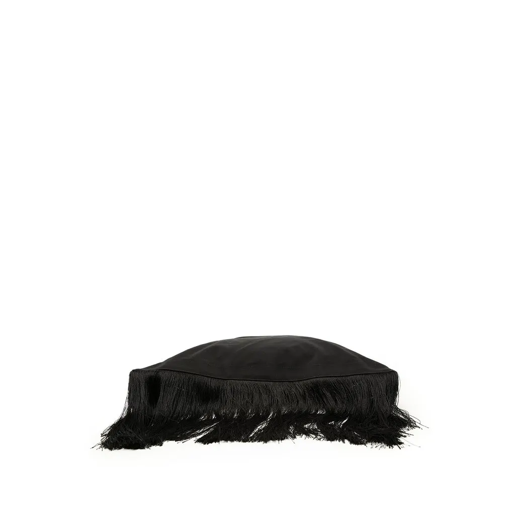 Burberry Canvas Olympia Fringe Clutch Black Very good - Inside View
