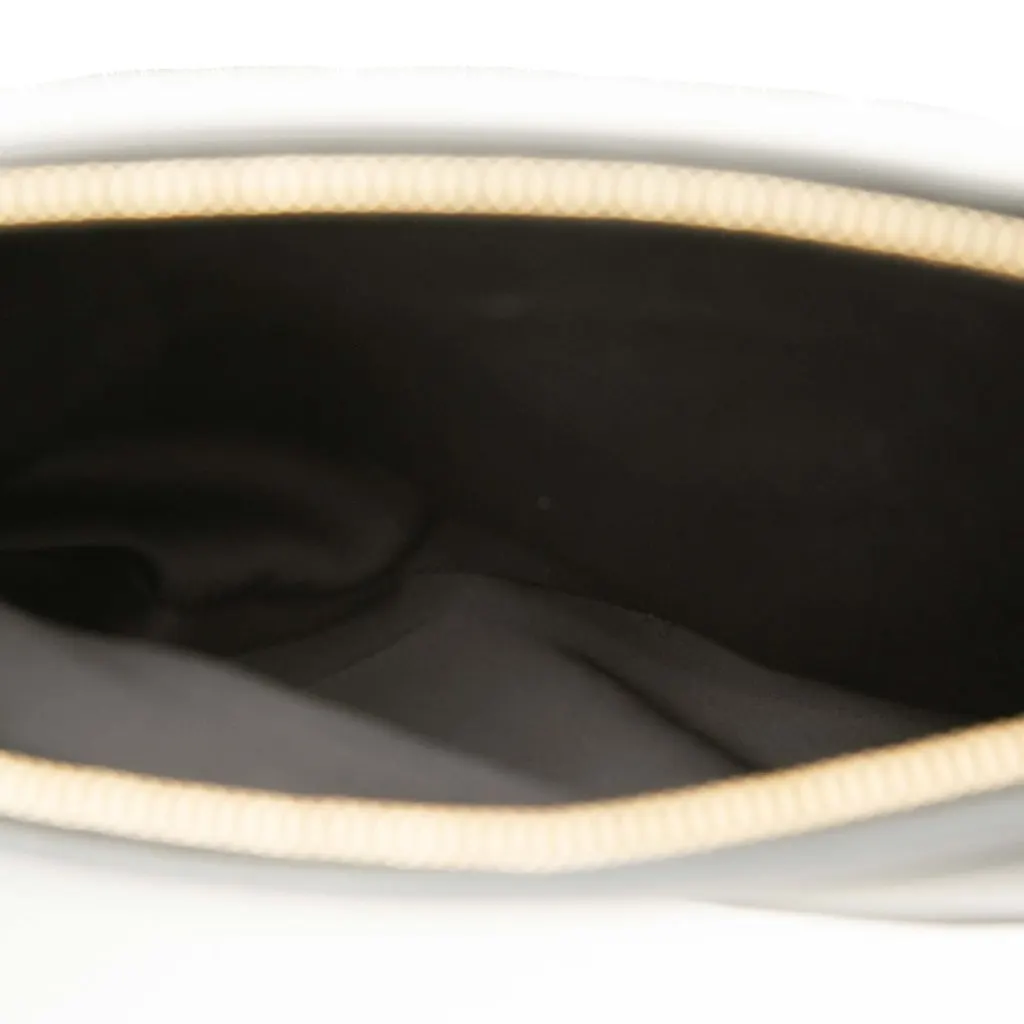 Burberry Canvas Olympia Fringe Clutch Black Very good - Model View