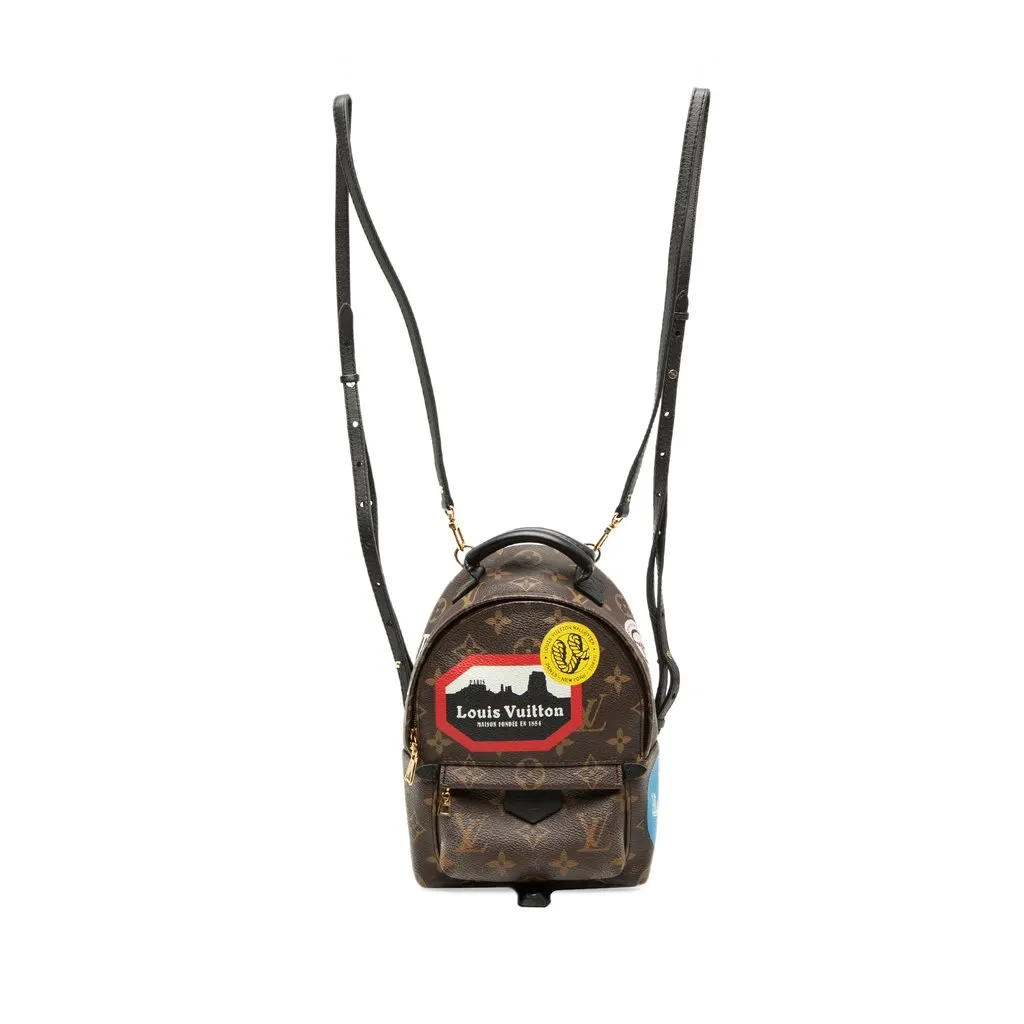 Louis Vuitton Monogram World Tour Mini Palm Springs Brown Very good - Front View