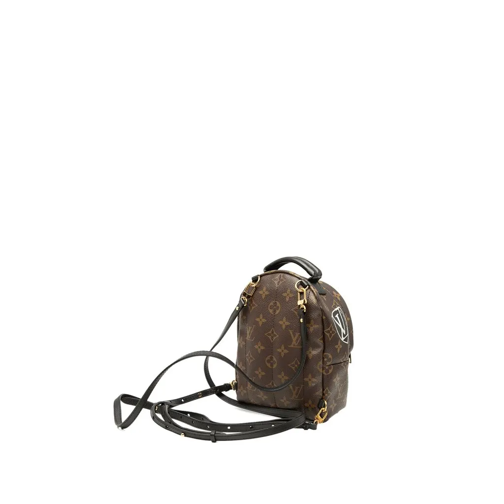 Louis Vuitton Monogram World Tour Mini Palm Springs Brown Very good - Back View