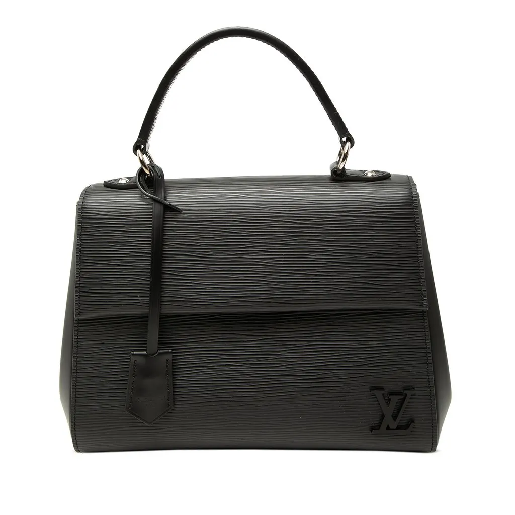 Louis Vuitton Epi Cluny BB Black Leather Good - Front View