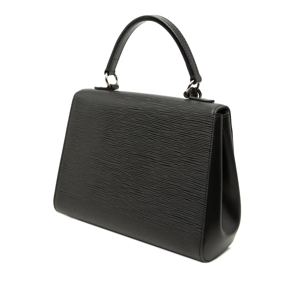 Louis Vuitton Epi Cluny BB Black Leather Good - Back View