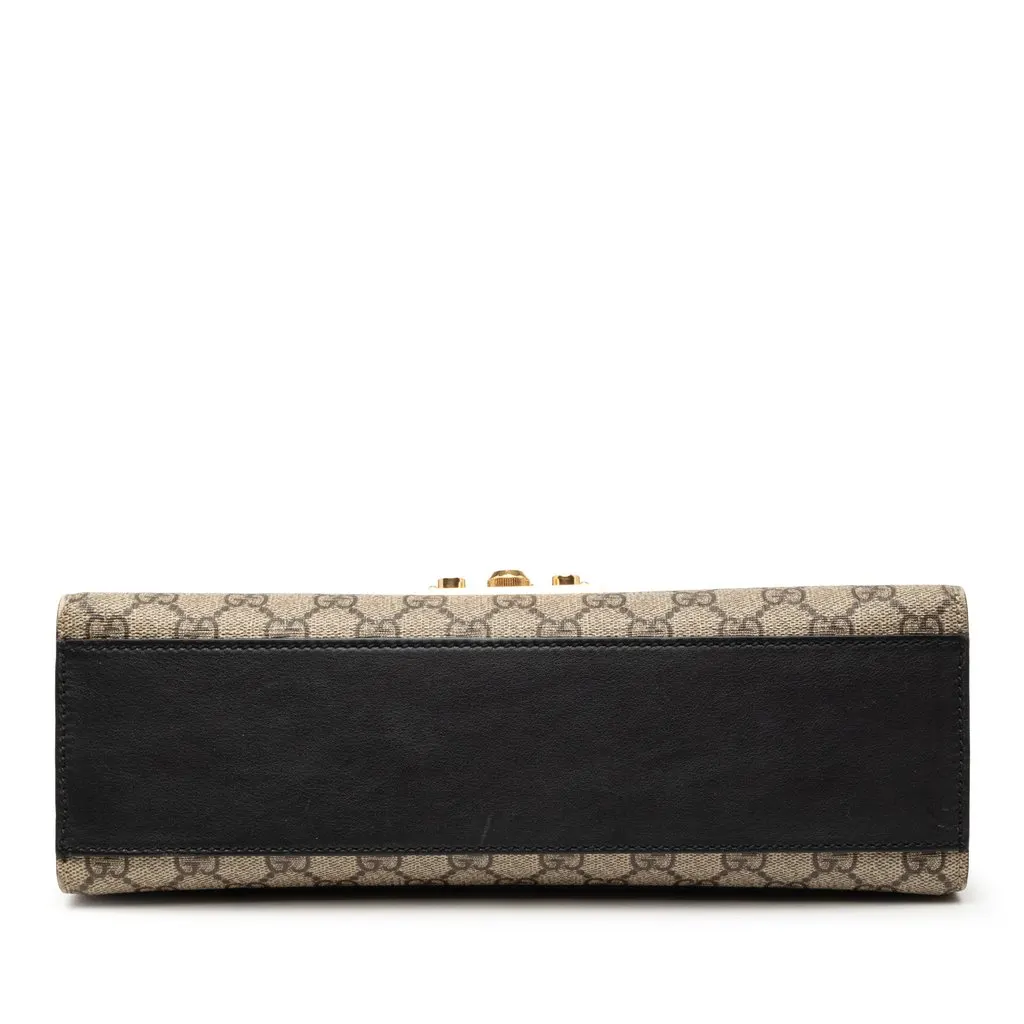 Gucci Medium GG Supreme Padlock Shoulder Bag Beige Very good - Inside View