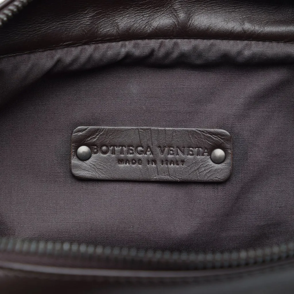 Bottega Veneta Nappa Intrecciato Front Pocket Crossbody Brown Leather Very good - Box View