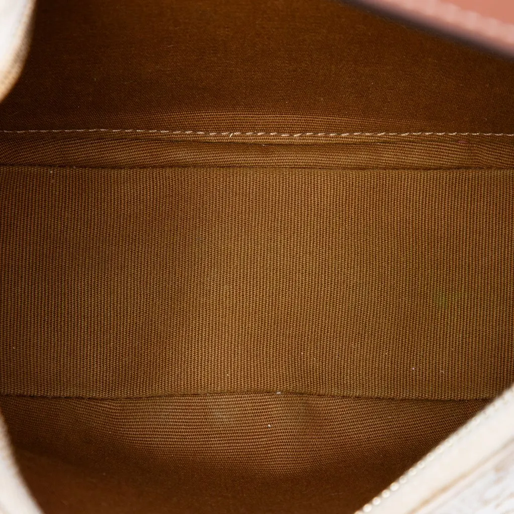 Celine Triomphe Coated Canvas Ava Shoulder Bag Brown Very good - Model View