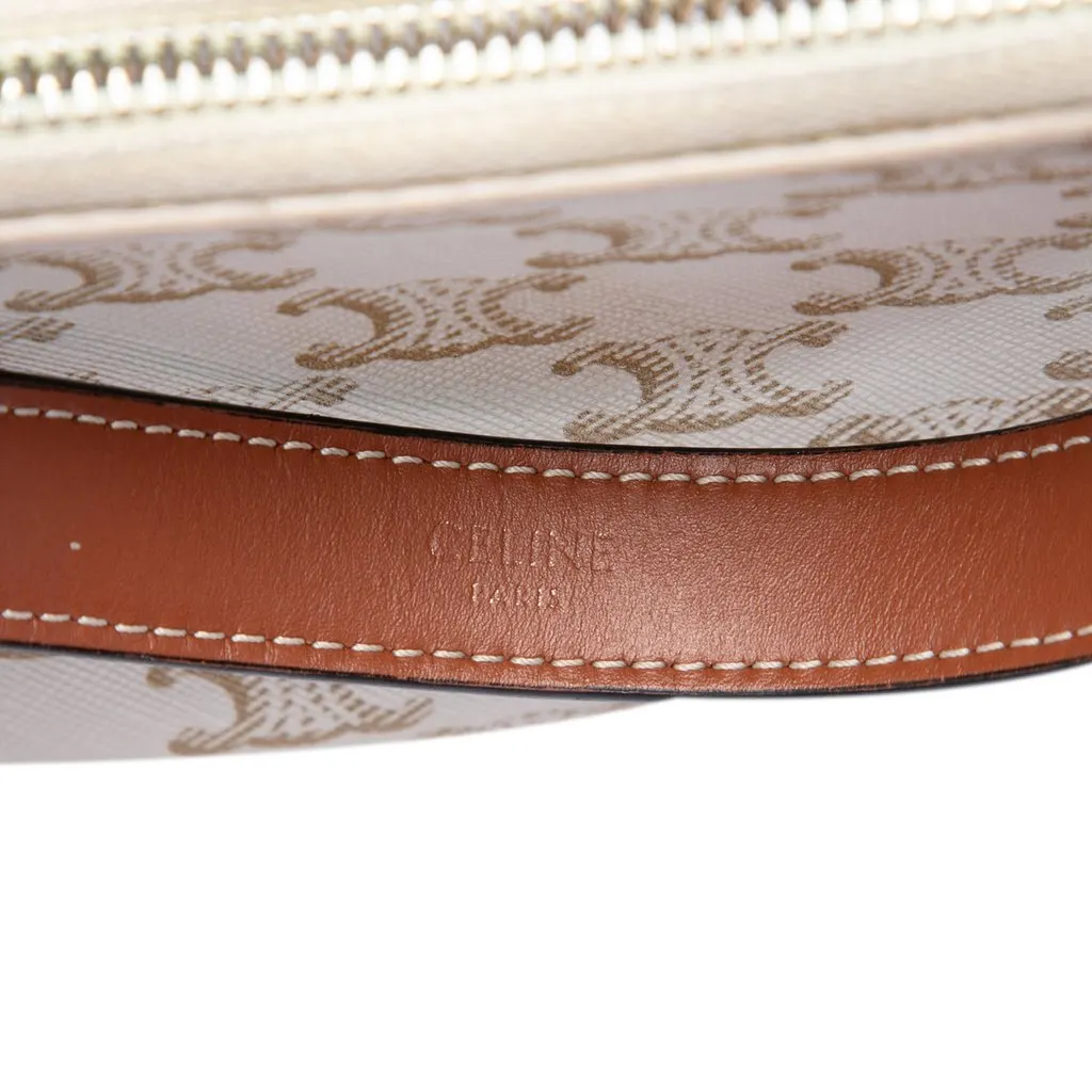 Celine Triomphe Coated Canvas Ava Shoulder Bag Brown Very good - Box View