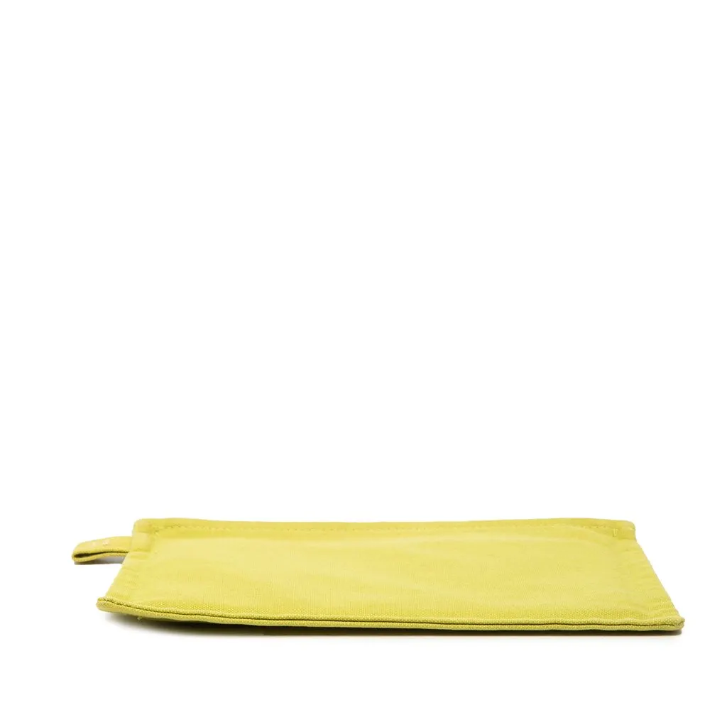 Hermès Toile Bora Bora Zip Pouch PM Green Canvas Very good - Inside View