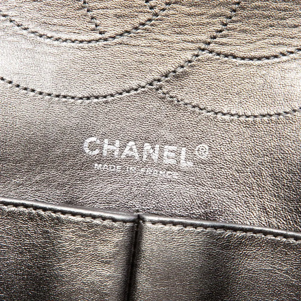 Chanel Metallic Aged Calfskin Reissue 2.55 Double Flap 227 Gold Leather Very good - Box View