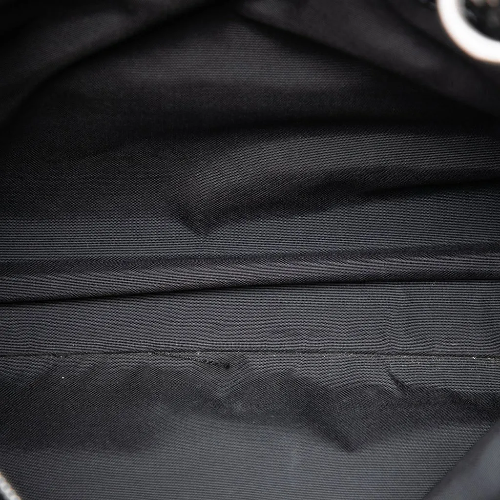 Dior Large Patent Cannage Lady Dior Soft Shopping Tote Black Leather Very good - Model View