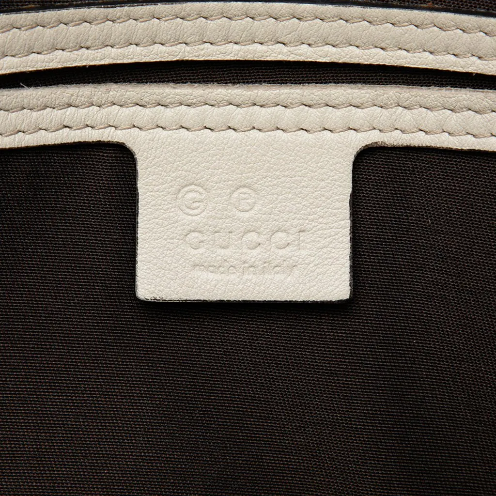 Gucci Medium Guccissima Joy Boston Bag White Leather Very good - Box View