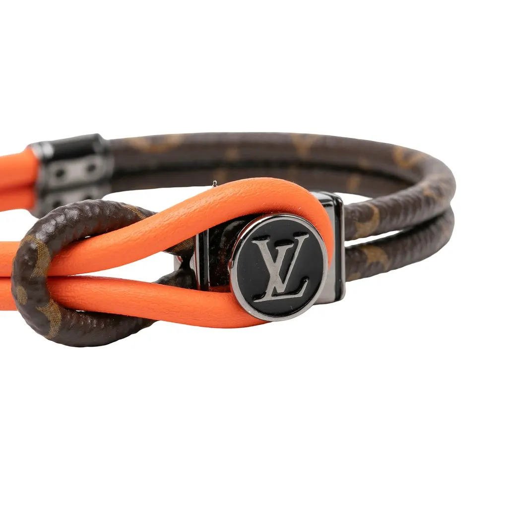 Louis Vuitton Monogram Loop It Bracelet Brown Canvas Very good - Box View