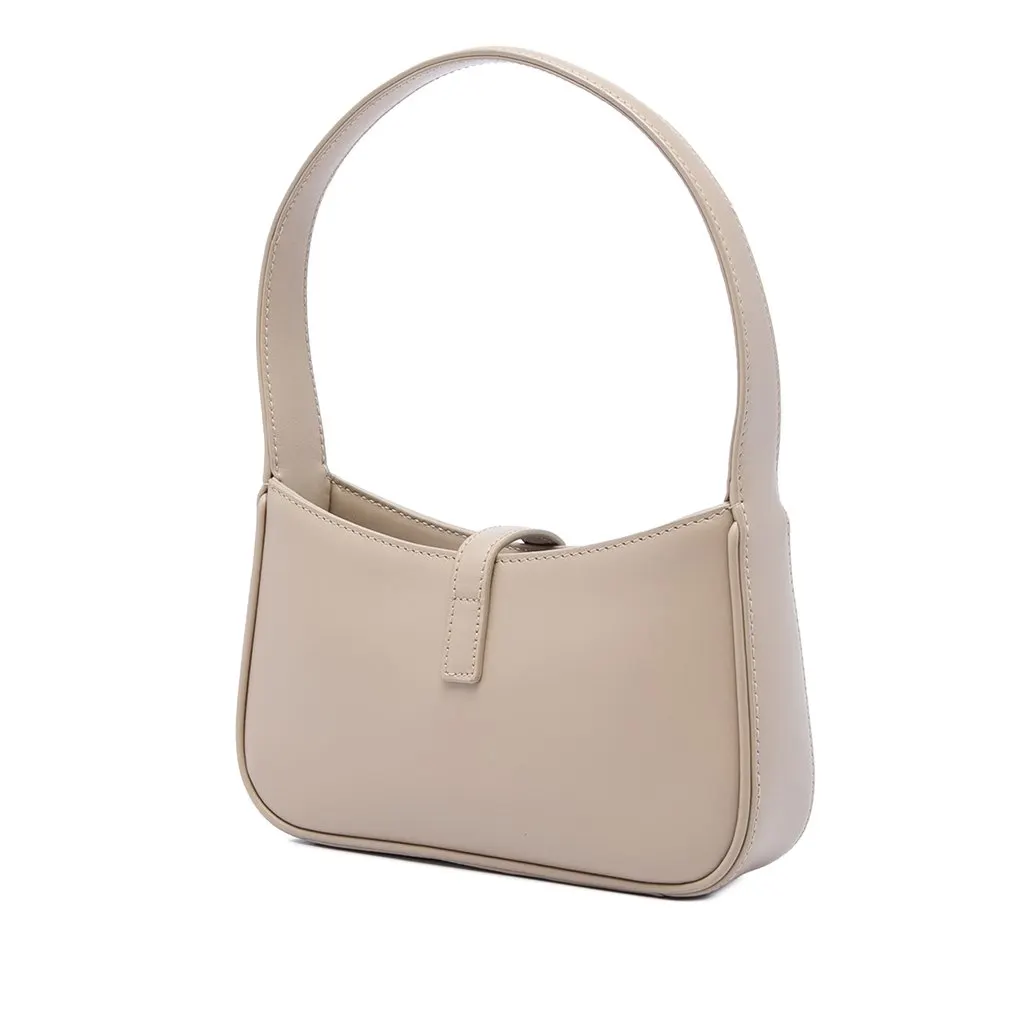 Saint Laurent Mini Smooth Calfskin Le 5 a 7 Brown Leather Very good - Back View