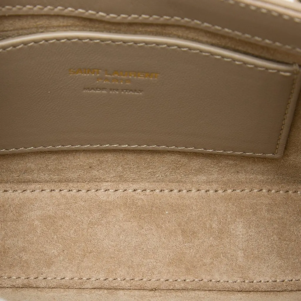 Saint Laurent Mini Smooth Calfskin Le 5 a 7 Brown Leather Very good - Model View