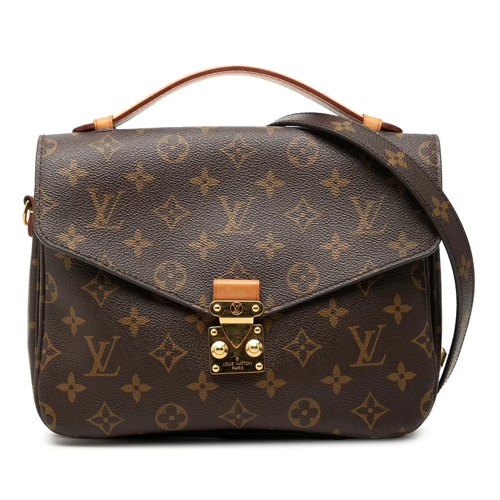 Louis Vuitton Monogram Pochette Metis Brown Very good - Front View