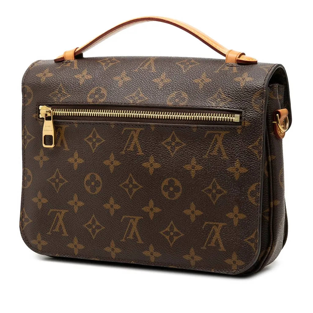Louis Vuitton Monogram Pochette Metis Brown Very good - Back View