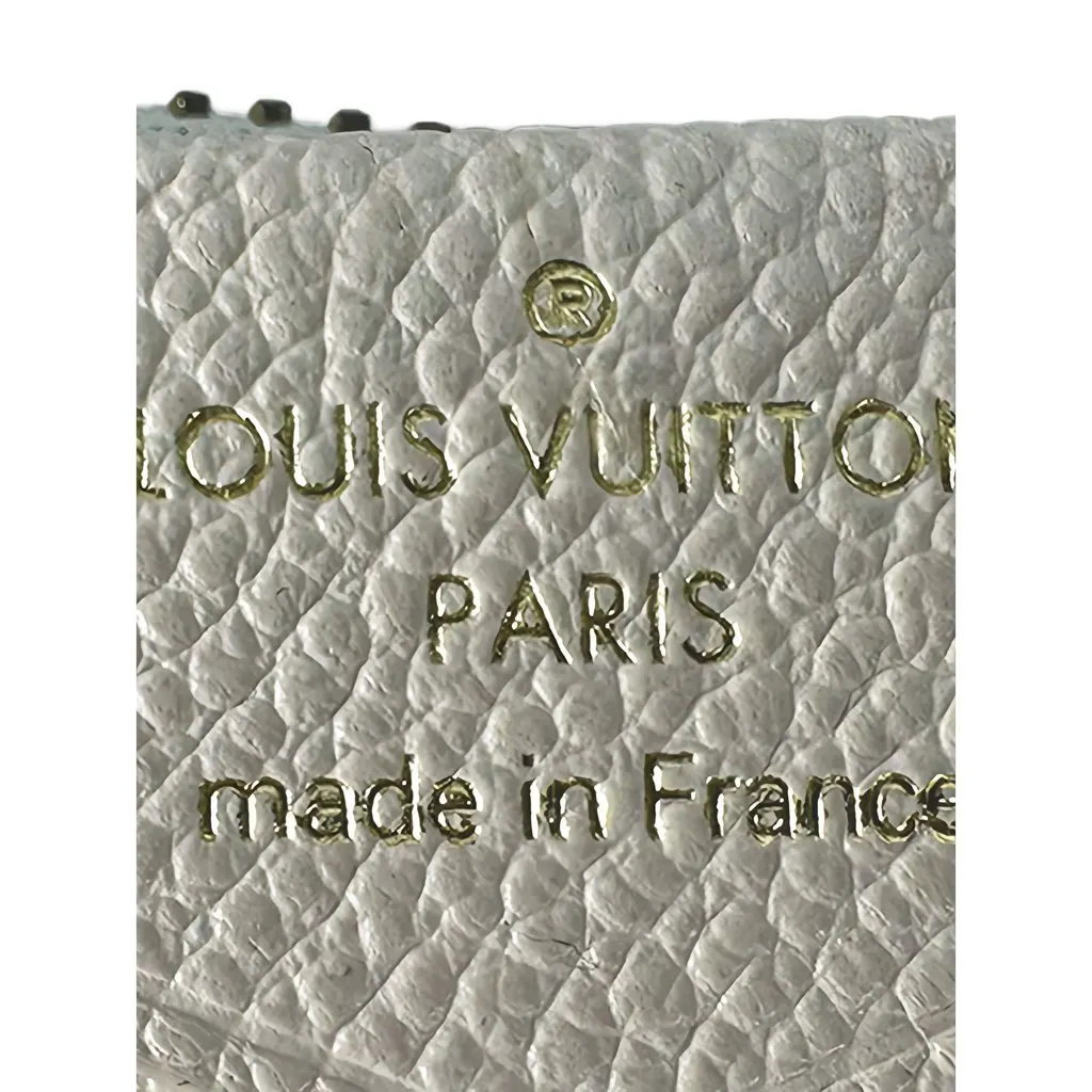Louis Vuitton Monogram Empreinte Easy Pouch On Strap White Leather Very good - Box View
