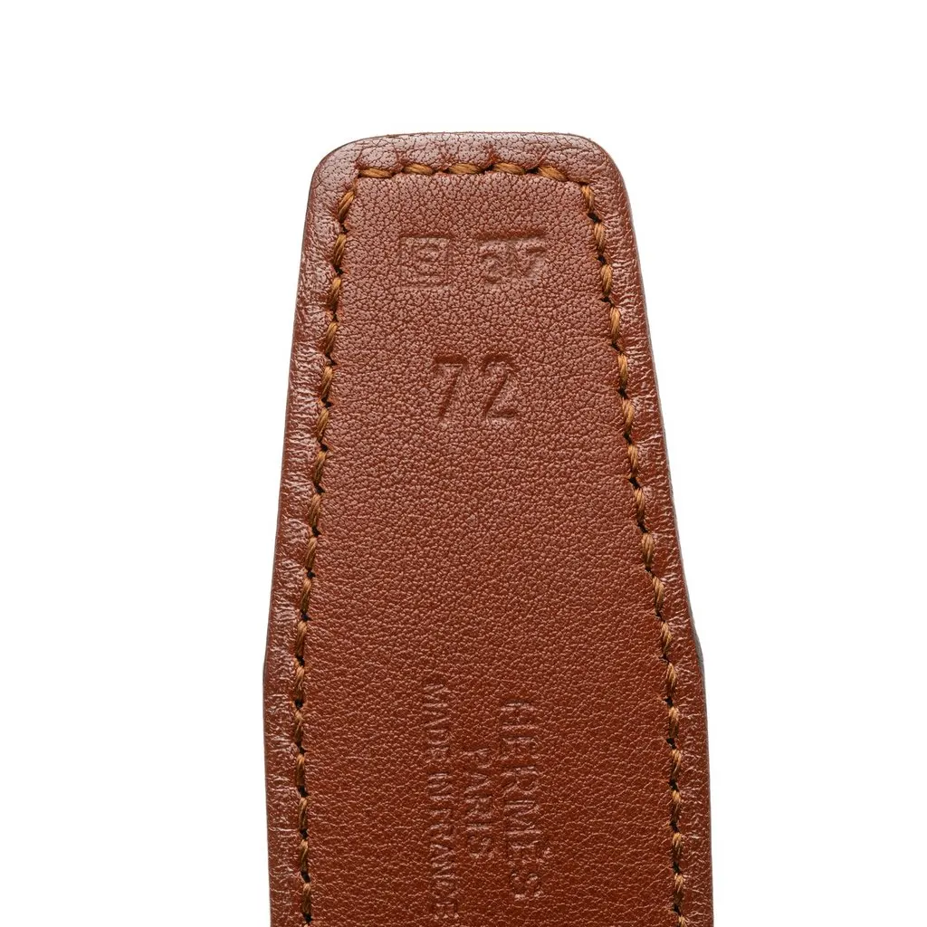 Hermès Chevre Mysore Cadena H Reversible Belt Brown Leather Good - Box View