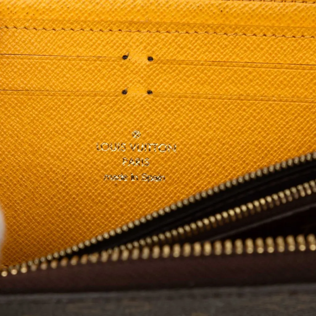 Louis Vuitton Monogram Clemence Long Wallet Brown Canvas Very good - Box View