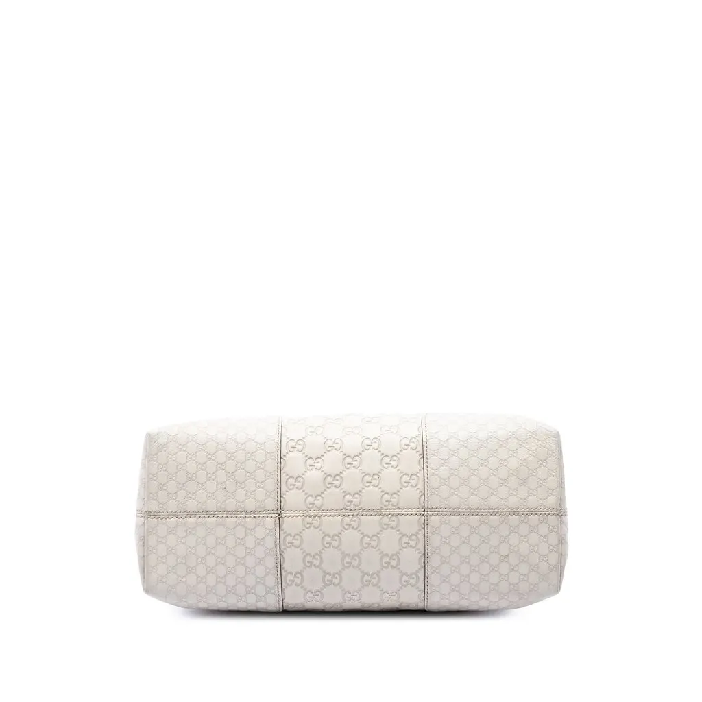 Gucci Medium Guccissima Bree Dome Tote White Leather Very good - Inside View