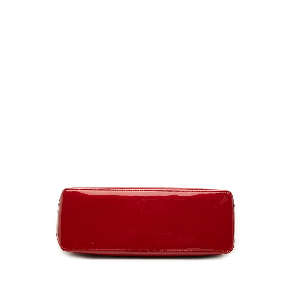 Louis Vuitton Monogram Vernis Wilshire PM Red Leather Very good - Inside View