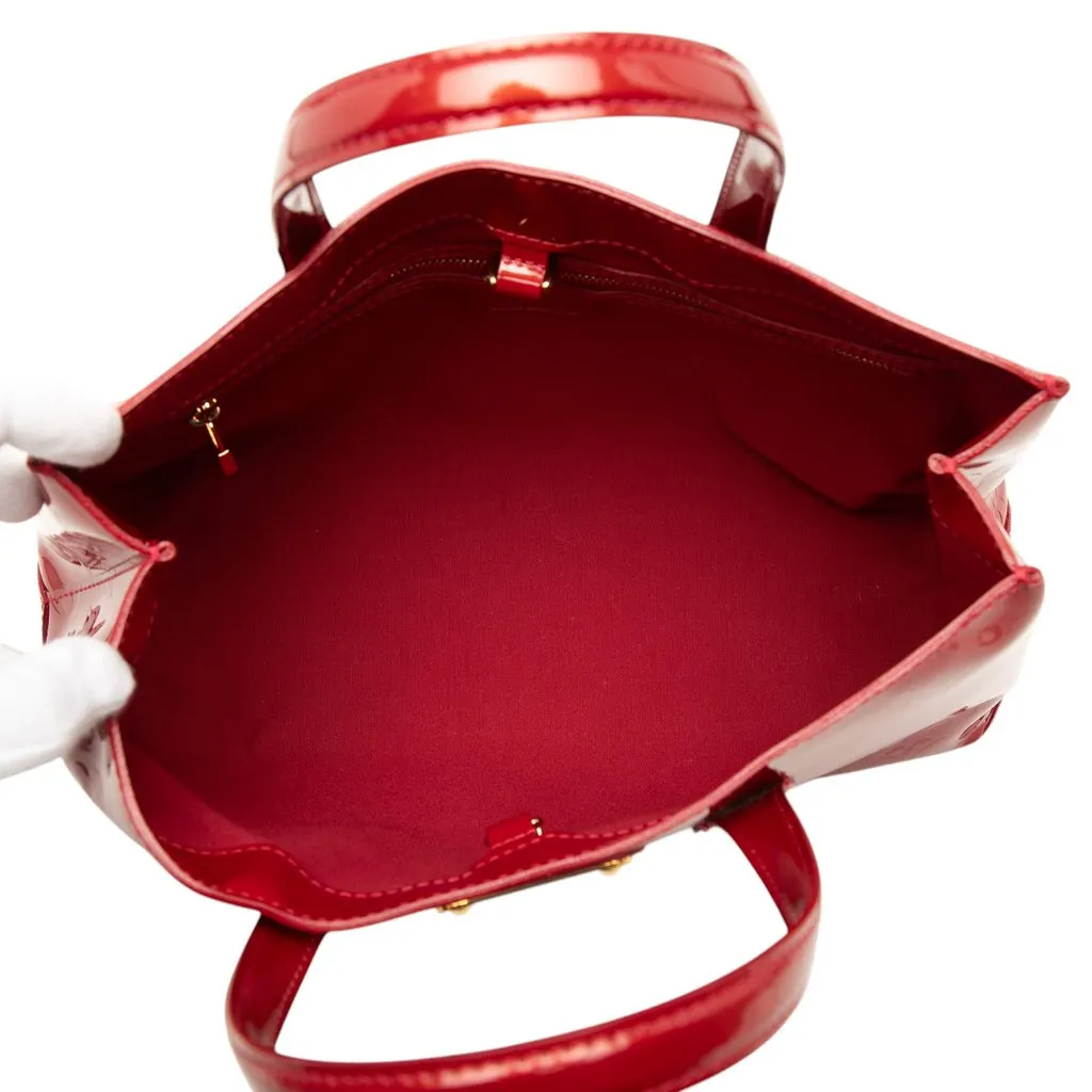 Louis Vuitton Monogram Vernis Wilshire PM Red Leather Very good - Model View