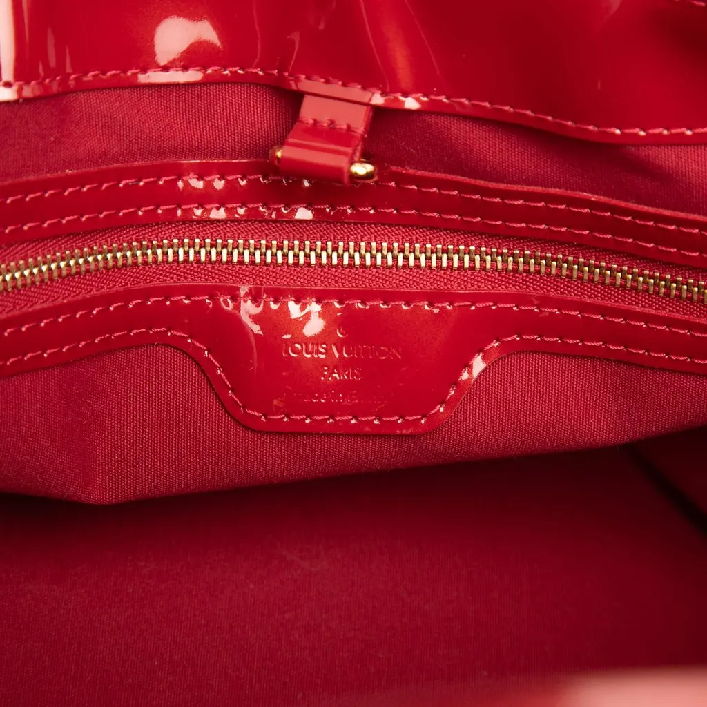 Louis Vuitton Monogram Vernis Wilshire PM Red Leather Very good - Box View