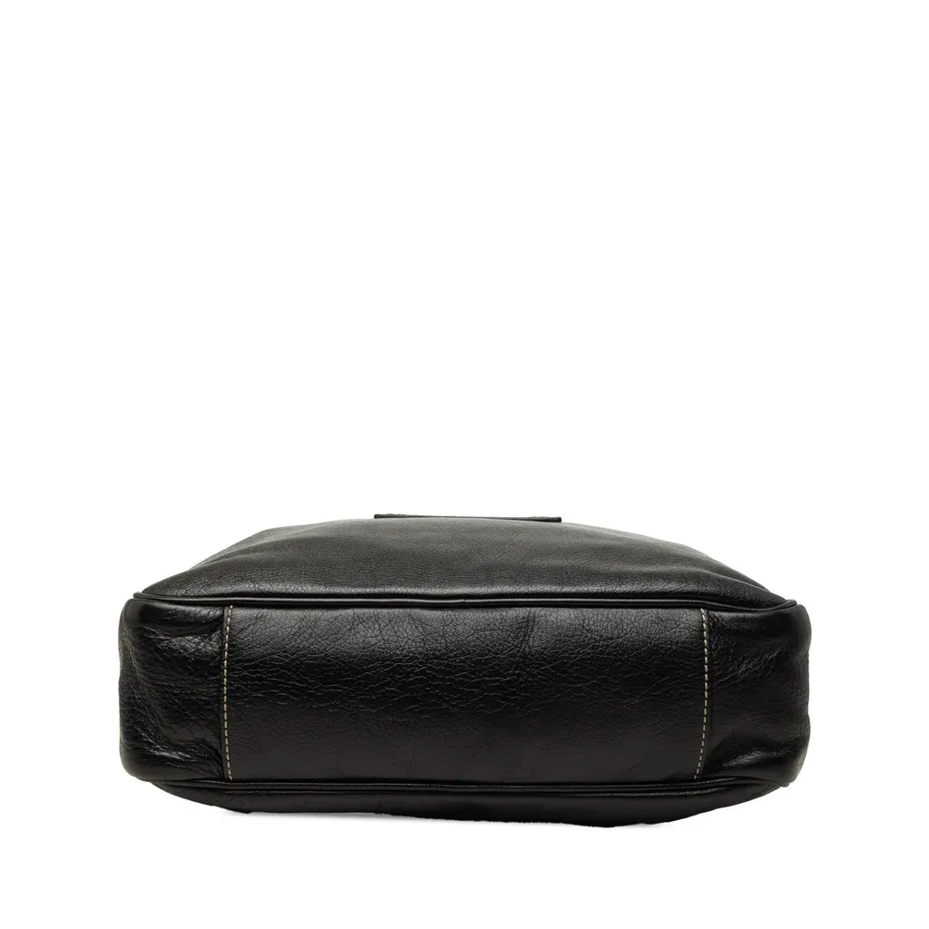 Gucci Calfskin Crossbody Black Leather Good - Inside View