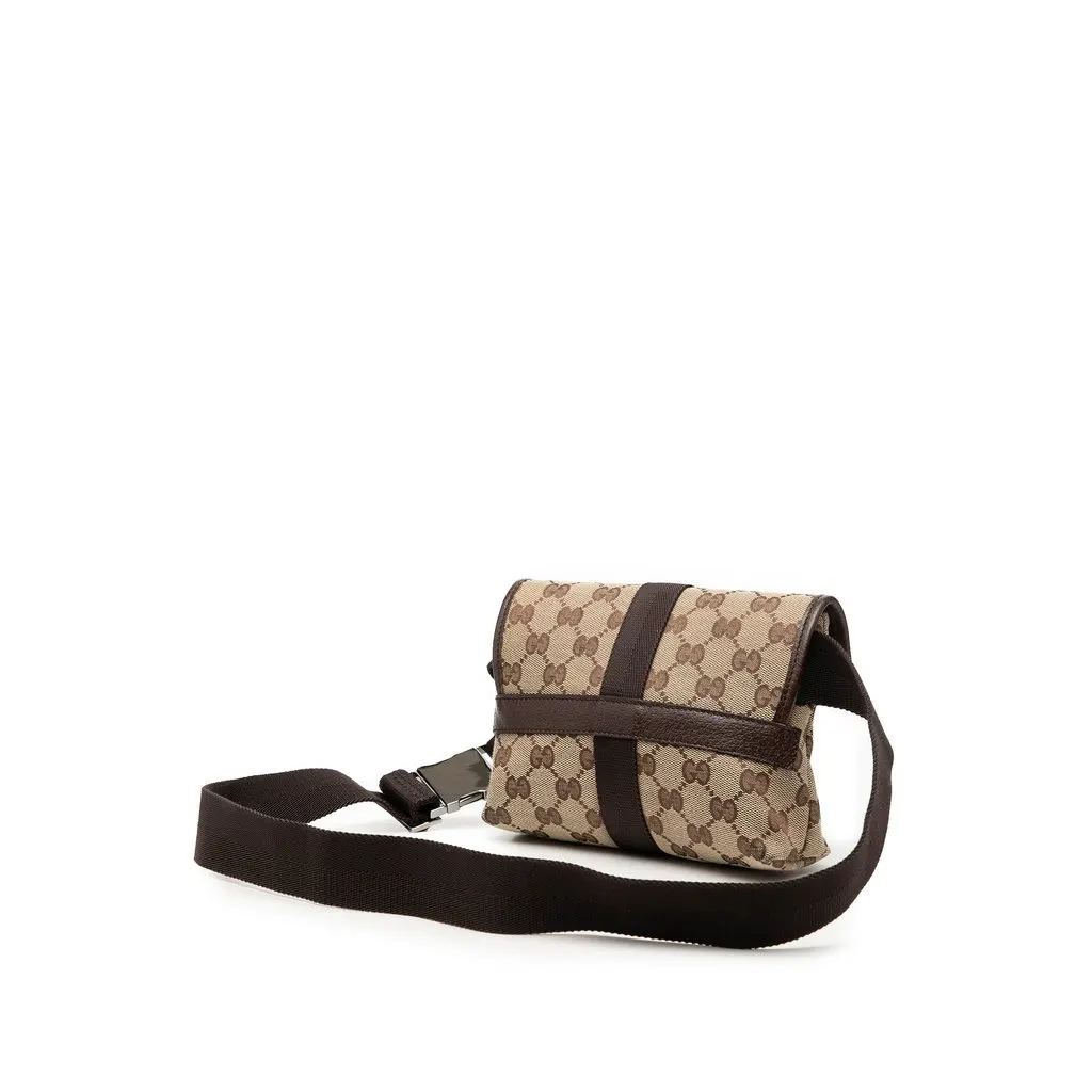 Gucci GG Canvas Belt Bag Beige Very good - Back View