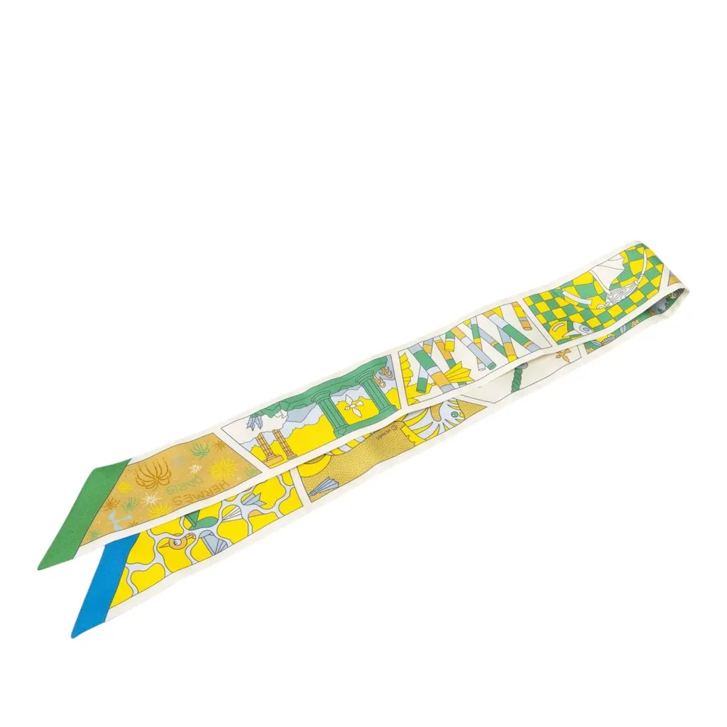 Hermès Factory Suite Silk Twilly Scarf