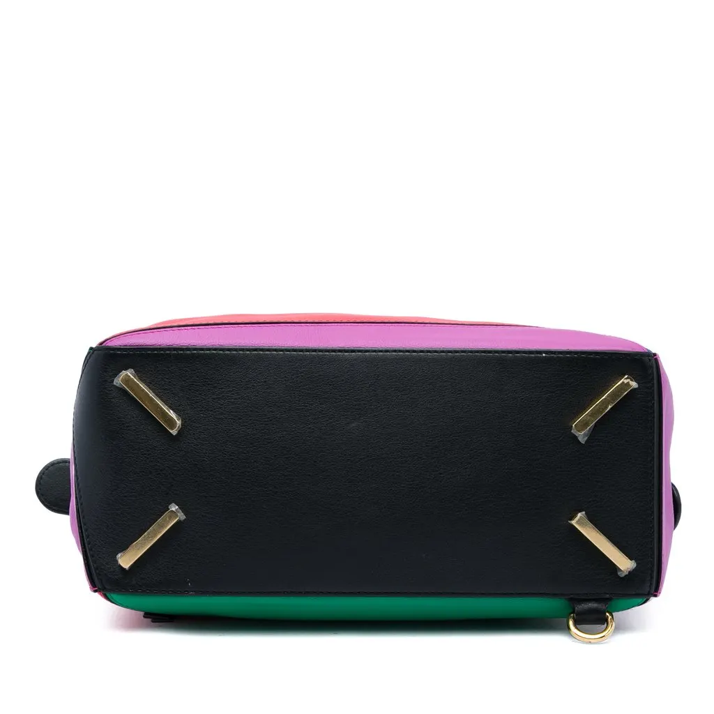 Loewe Small Calfskin Rainbow Puzzle Satchel MultiColor Leather Very good - Inside View