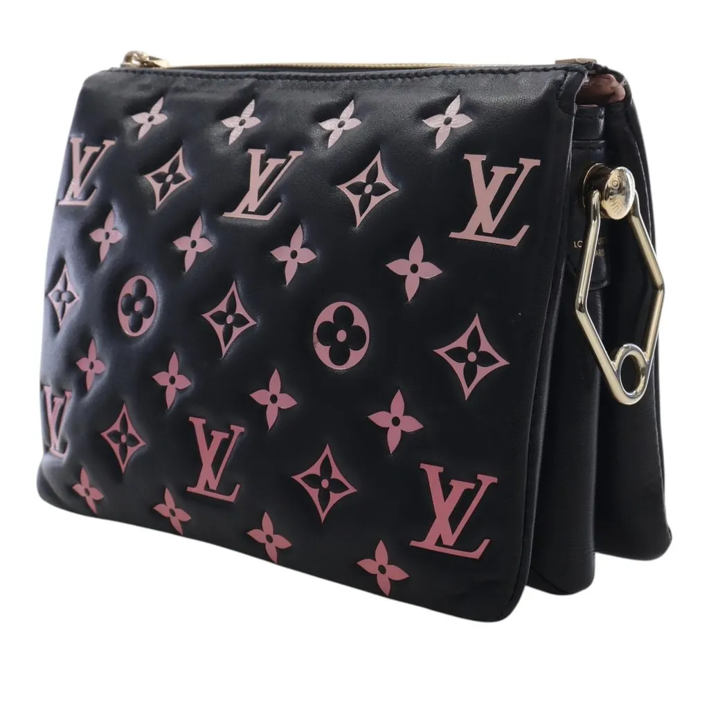 Louis Vuitton Bicolor Monogram Embossed Lambskin Coussin BB Black Leather Very good - Inside View