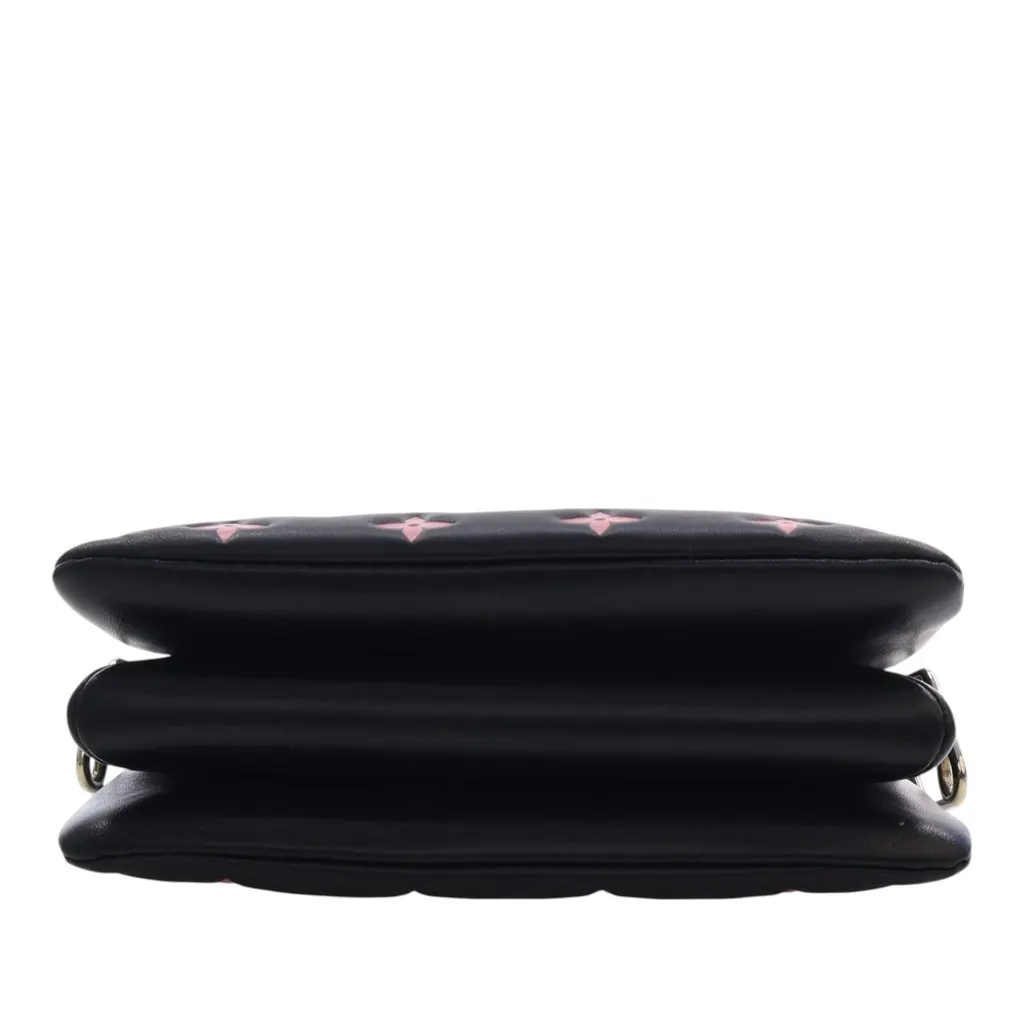 Louis Vuitton Bicolor Monogram Embossed Lambskin Coussin BB Black Leather Very good - Box View